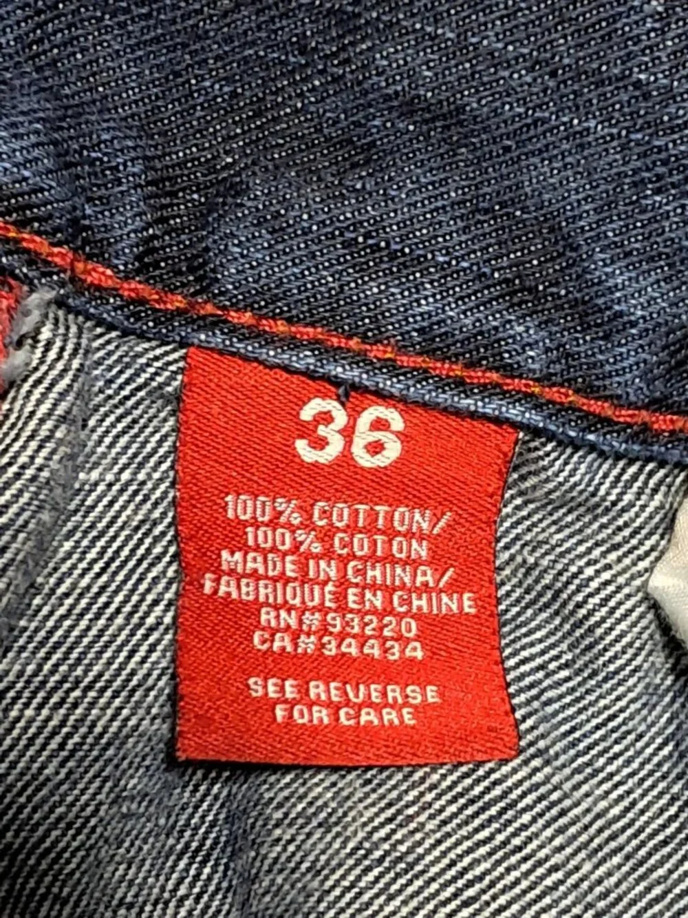 Y2K DC Jeans Mens 36 (34) Loose‎ Baggy Skater Sonar lll Blue Straight Leg Cotton